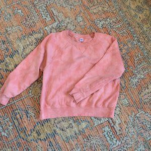 Old Navy Crewneck Sweatshirt Salmon Tie Dye
